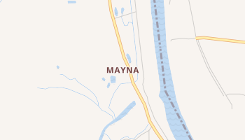 Mayna, Louisiana map