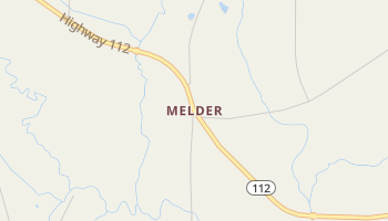 Melder, Louisiana map