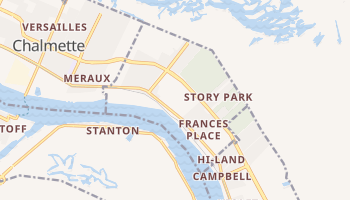 Meraux, Louisiana map