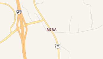 Mira, Louisiana map