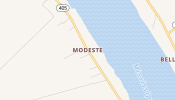 Modeste, Louisiana map