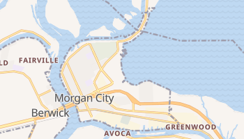 Morgan City, Louisiana map
