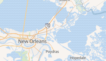 New Orleans, Louisiana map