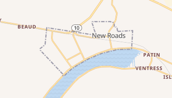 New Roads, Louisiana map