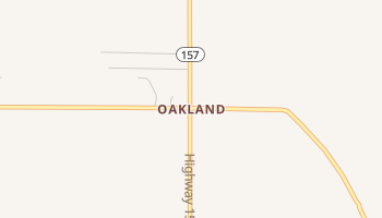 Oakland, Louisiana map