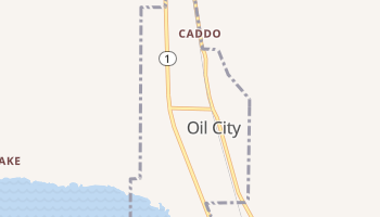 Oil City, Louisiana map