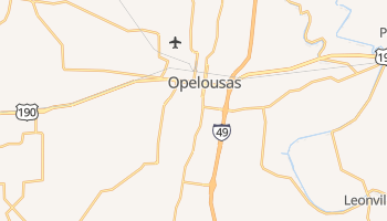 Opelousas, Louisiana map