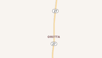 Oretta, Louisiana map