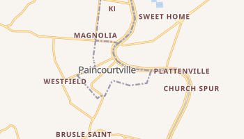Paincourtville, Louisiana map