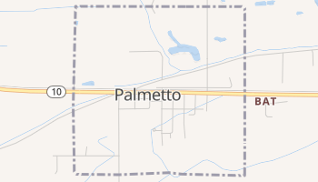 Palmetto, Louisiana map