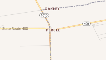 Percle, Louisiana map