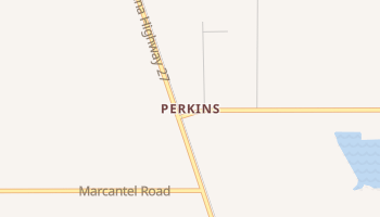 Perkins, Louisiana map
