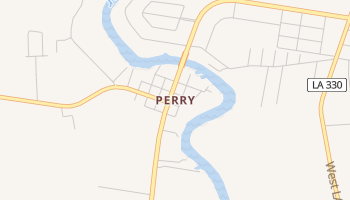 Perry, Louisiana map