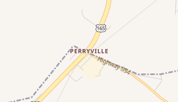 Perryville, Louisiana map