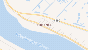 Phoenix, Louisiana map