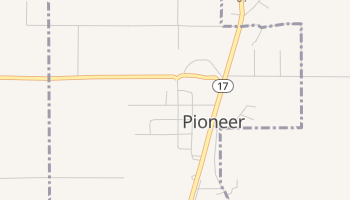 Pioneer, Louisiana map