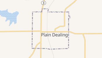 Plain Dealing, Louisiana map