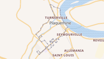 Plaquemine, Louisiana map