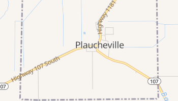 Plaucheville, Louisiana map