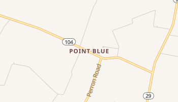 Point Blue, Louisiana map