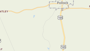 Pollock, Louisiana map