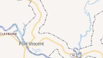 Port Vincent, Louisiana map