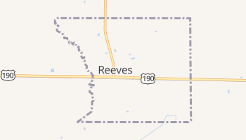 Reeves, Louisiana map