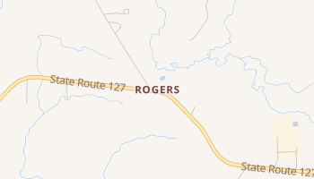 Rogers, Louisiana map