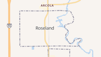 Roseland, Louisiana map
