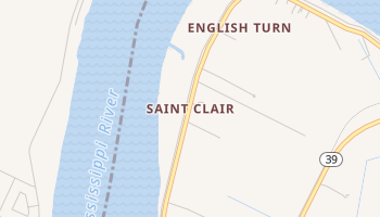Saint Clair, Louisiana map