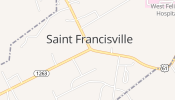Saint Francisville, Louisiana map