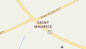 Saint Maurice, Louisiana map
