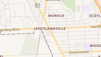 Scotlandville, Louisiana map