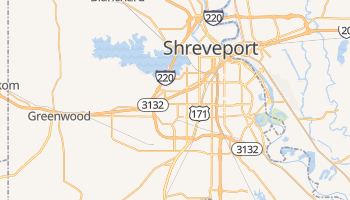 Shreveport, Louisiana map