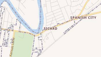 Sicard, Louisiana map