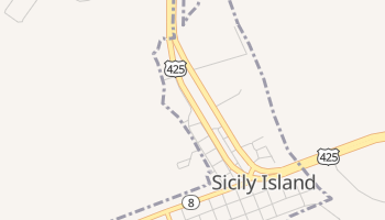 Sicily Island, Louisiana map