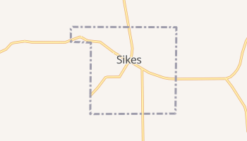 Sikes, Louisiana map
