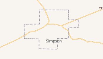 Simpson, Louisiana map