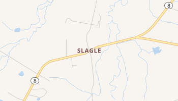 Slagle, Louisiana map