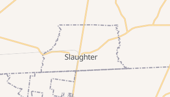 Slaughter, Louisiana map