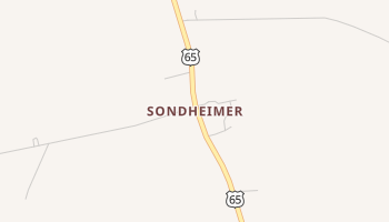 Sondheimer, Louisiana map