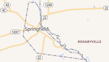 Springfield, Louisiana map