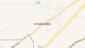 Standard, Louisiana map