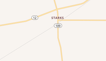 Starks, Louisiana map