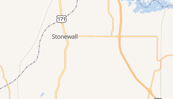 Stonewall, Louisiana map
