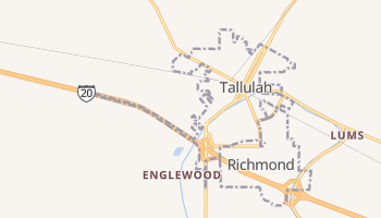 Tallulah, Louisiana map