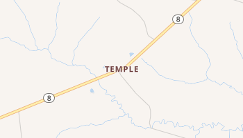 Temple, Louisiana map
