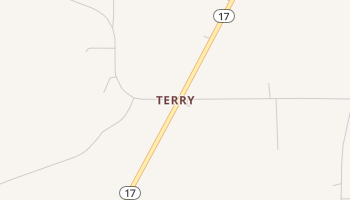 Terry, Louisiana map
