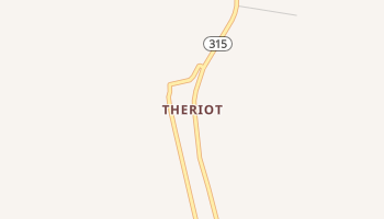 Theriot, Louisiana map