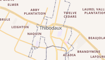 Thibodaux, Louisiana map